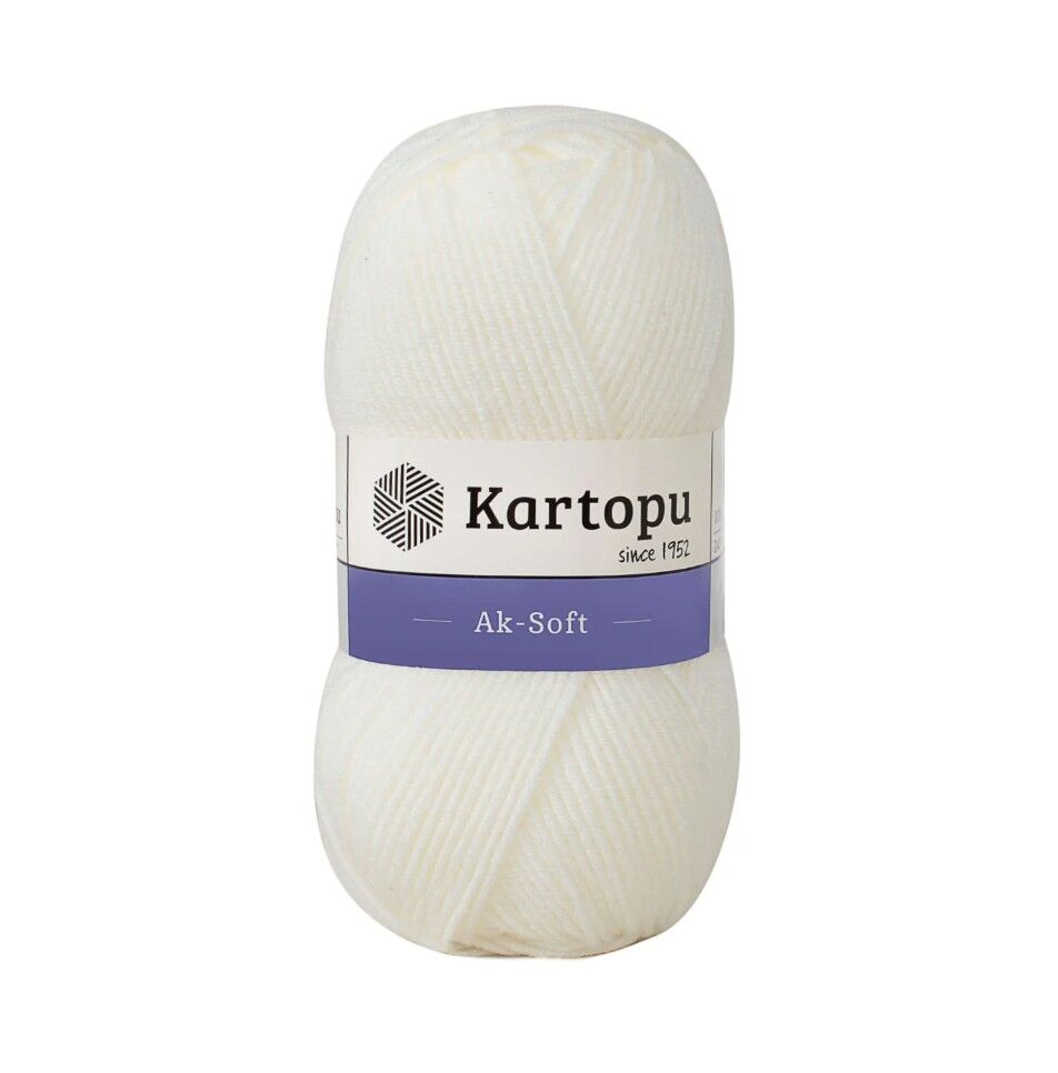 Kartopu Ak-Soft Yün Ekru K019