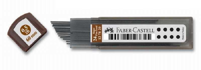 Faber-Castell Süper Fine Min 0.5 Mm 2B 60 Mm (24 Min/Tüp)