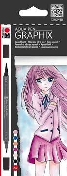 Marabu Aqua Pen Graphix Metropolitan 6 Renk