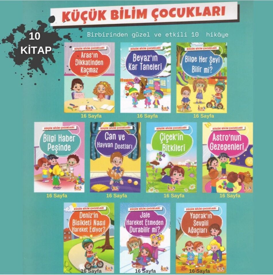 Ema Bıcırık Küçük Bilim Çocukları Serisi 10 Kitap