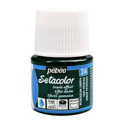 Pebeo Setacolor Opaque Suede Effect 45 Ml Petroleum Green