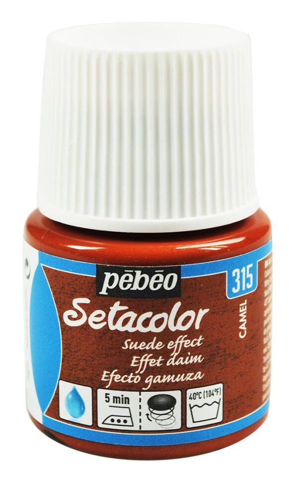Pebeo Setacolor Opaque Suede Effect 45 Ml Camel