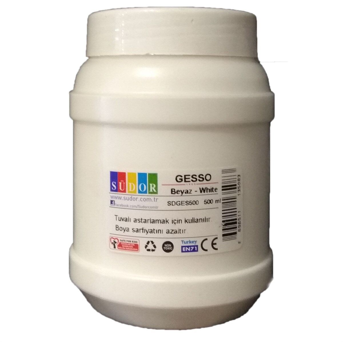 Südor Tuval Astar Boyası Siyah 500 Ml