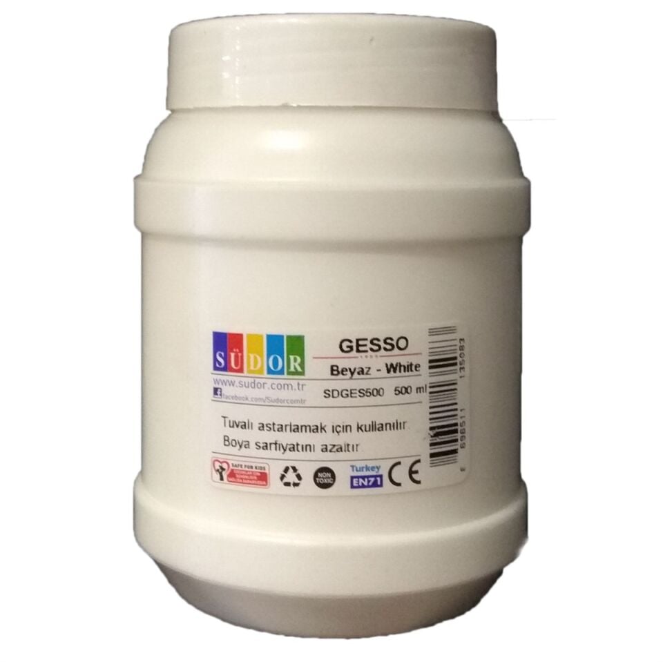 Südor Tuval Astar Boyası Siyah 500 Ml