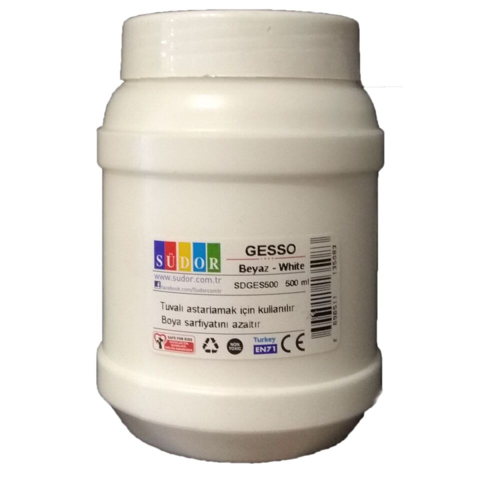 Südor Tuval Astar Boyası Siyah 500 Ml