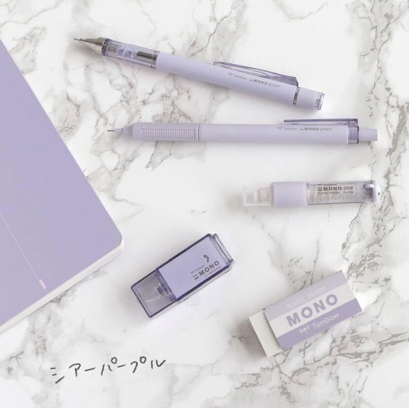 Tombow Mono Graph Mineral Mekanik Kurşun Kalem 0.5 Mm Blisterli Şeffaf Mor