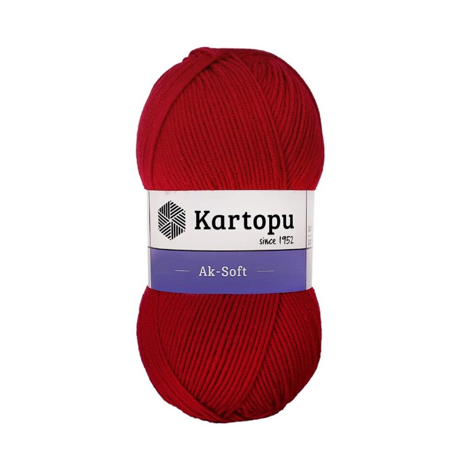 Kartopu Ak-Soft 100 Gr Koyu Kırmızı K114