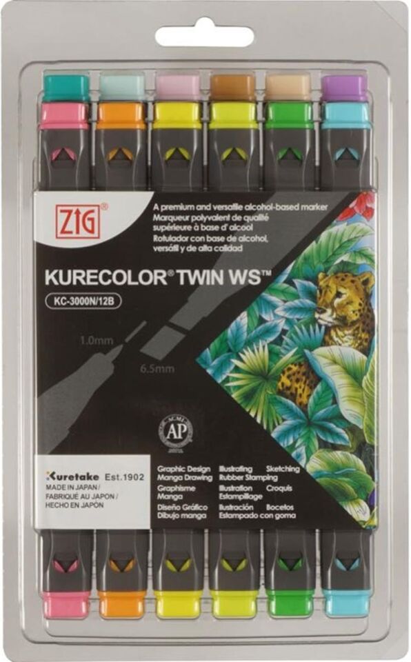 Zig Kurecolor Twın S Kc-3000/12B5 12 Li Pale Colors