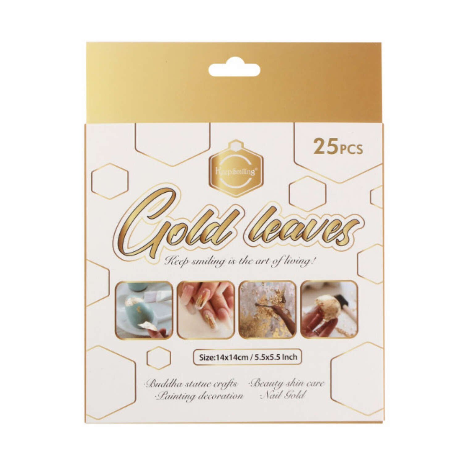 Keep Smiling Yaprak Varak Altın 25 Li SJB-0003G