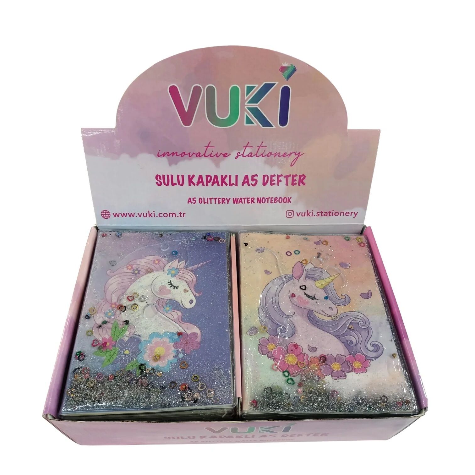 Vuki Büyük Sulu Defter Unicorn