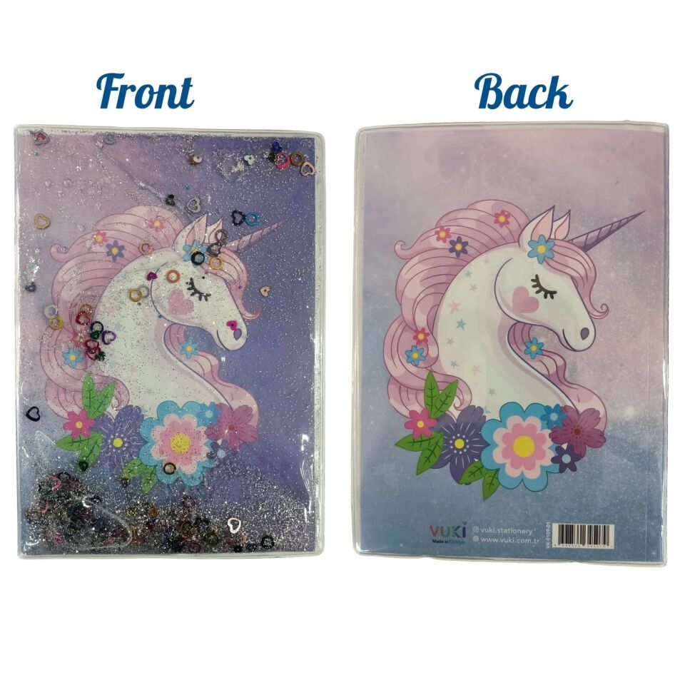 Vuki Büyük Sulu Defter Unicorn