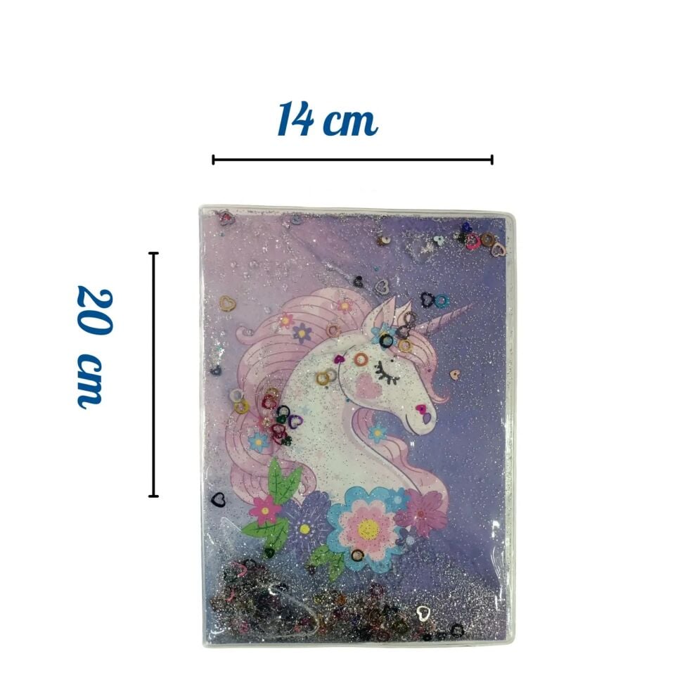 Vuki Büyük Sulu Defter Unicorn