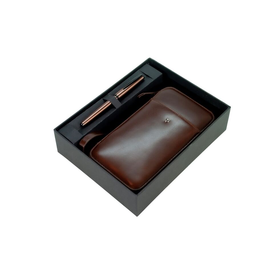 Scrikss Dr 2010-S1 Hakiki Deri El Çantası Kahve 78 Mg Roller Rose