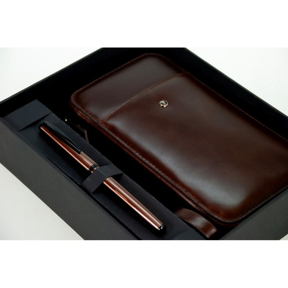 Scrikss Dr 2010-S1 Hakiki Deri El Çantası Kahve 78 Mg Roller Rose