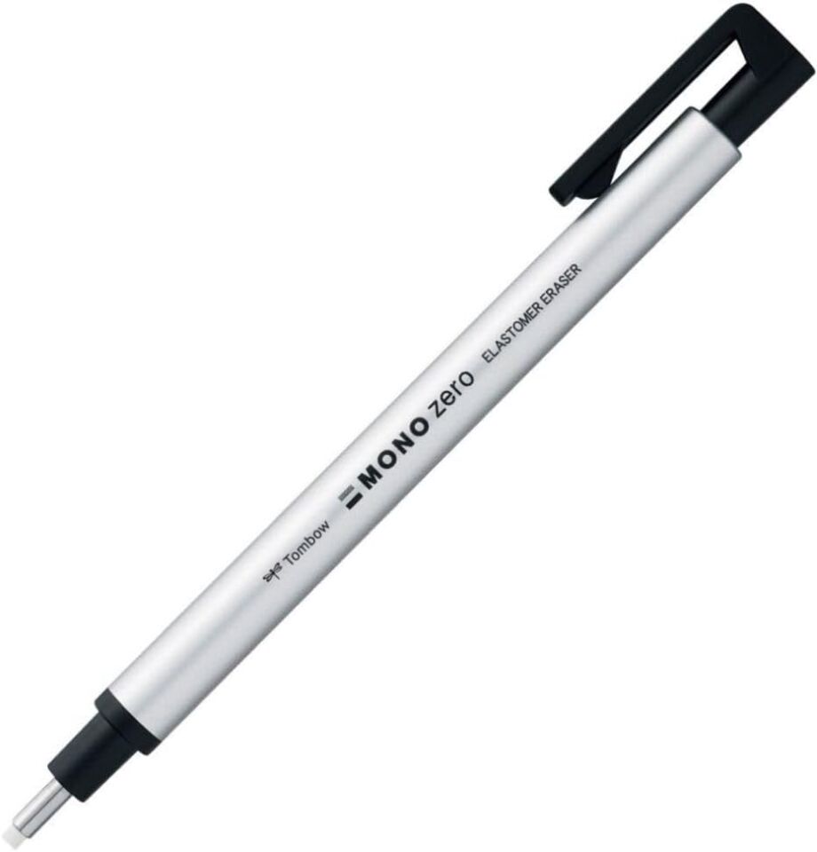 Tombow Mono Zero Kalem Silgi Yuvarlak Uç 2,3 Mm Gümüş