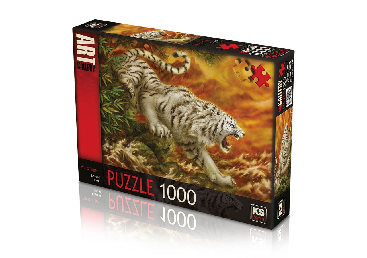 Ks Games 1000 Parça Puzzle White Tiger