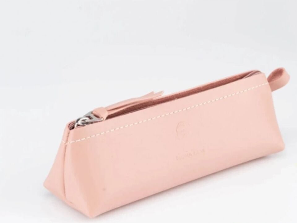 Mona Lisa Deri Kalemlik Tribag Toz Pembe