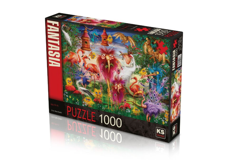 Ks Games 1000 Parça Puzzle Ugly Birds