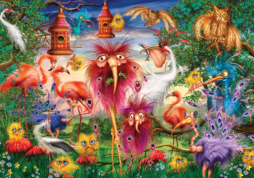 Ks Games 1000 Parça Puzzle Ugly Birds