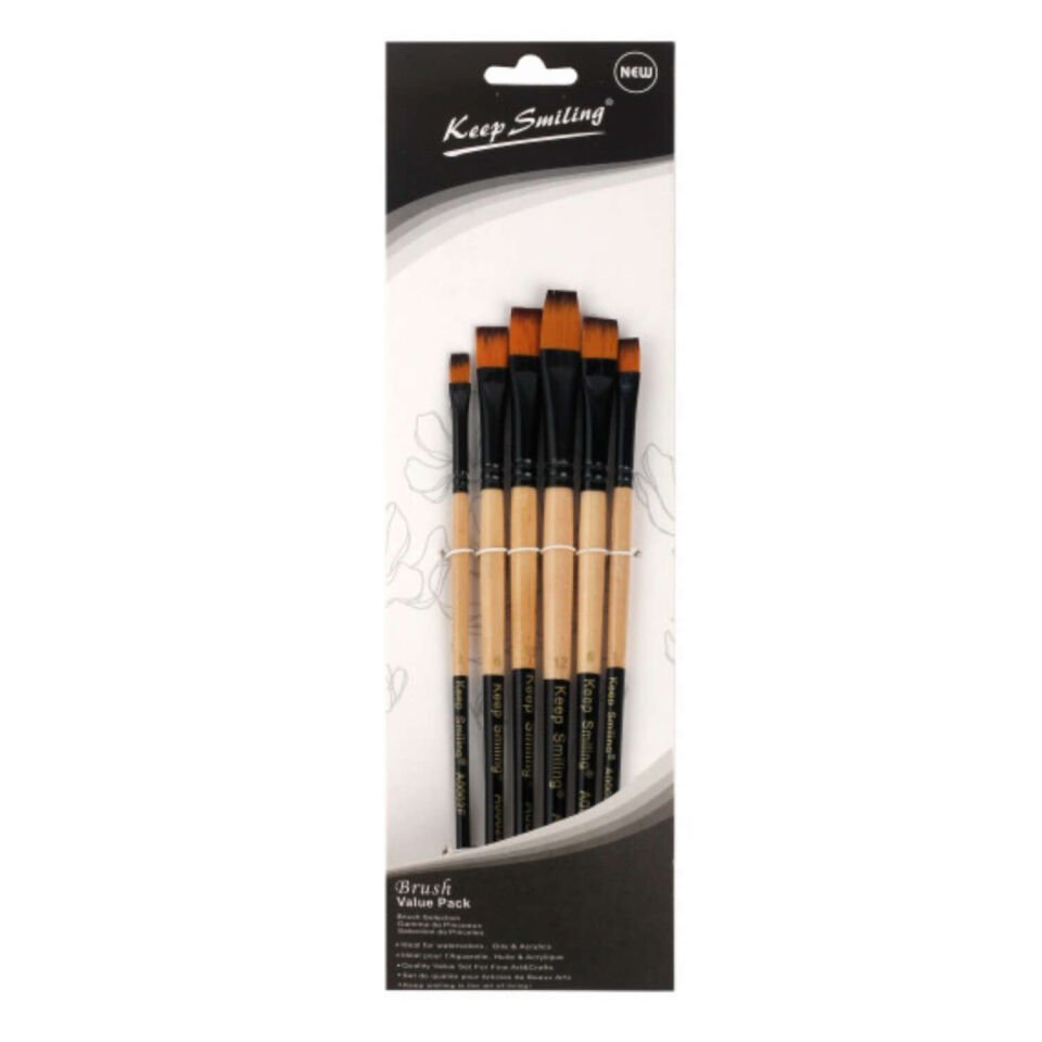 Keep Smiling Fırça Seti Düz Kesik A0002F