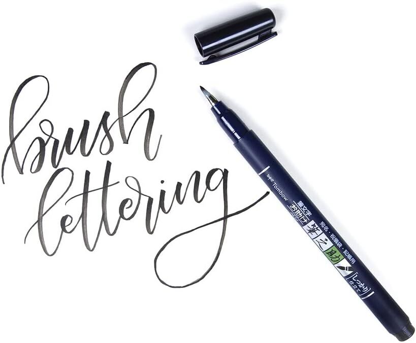 Tombow Fudenosuke Fırça Uçlu Çizim Ve Kaligrafi Kalemi Yumuşak Uçlu Siyah