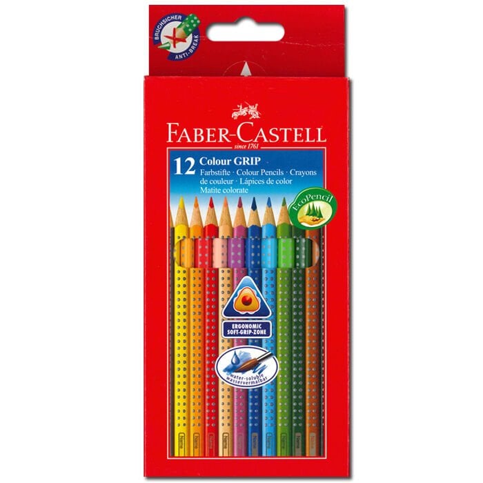 Faber-Castell Grip 2001 Boya Kalemi 12 Renk
