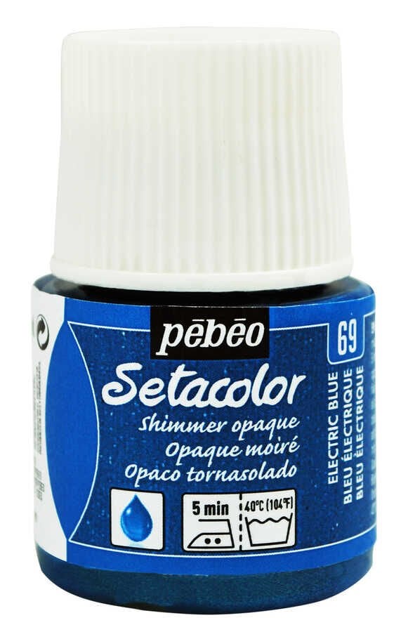 Pebeo Setacolor Opaque 45 Ml Şişe Yd Bleu Electrique Moire