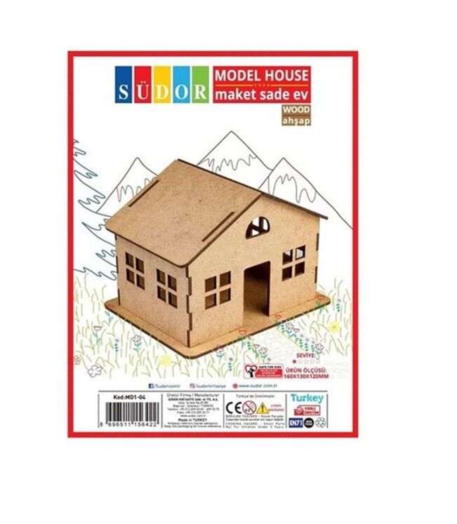 Südor Ahşap Maket Sade Ev