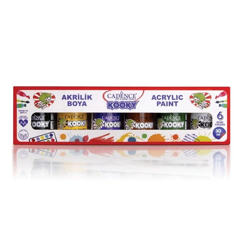 Cadence Kooky Akrilik Boya Set1 6x30 Ml