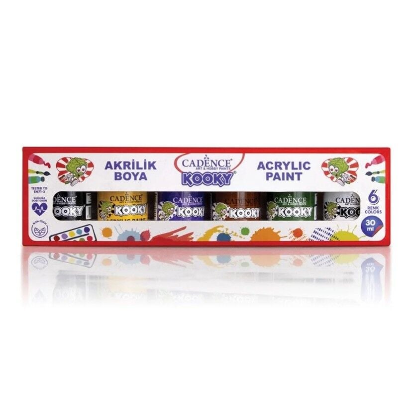 Cadence Kooky Akrilik Boya Set1 6x30 Ml
