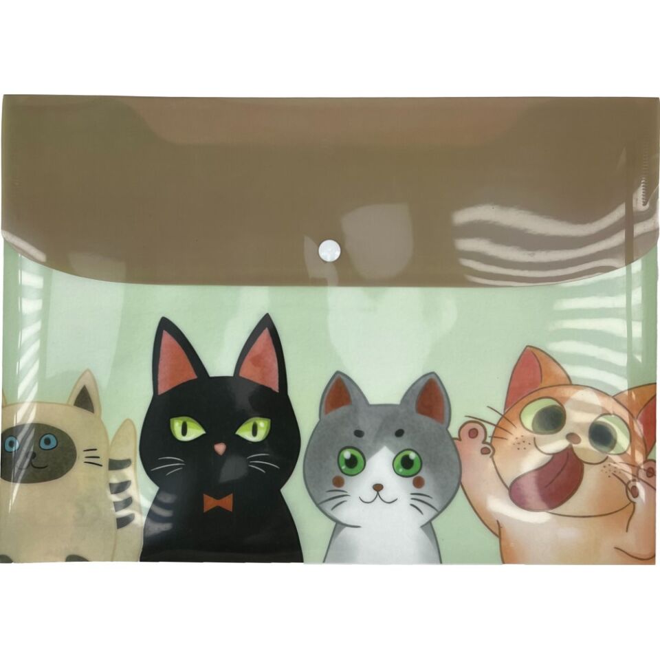 Taros Unick Color Funny Cats A4 Çıt Çıt Dosya