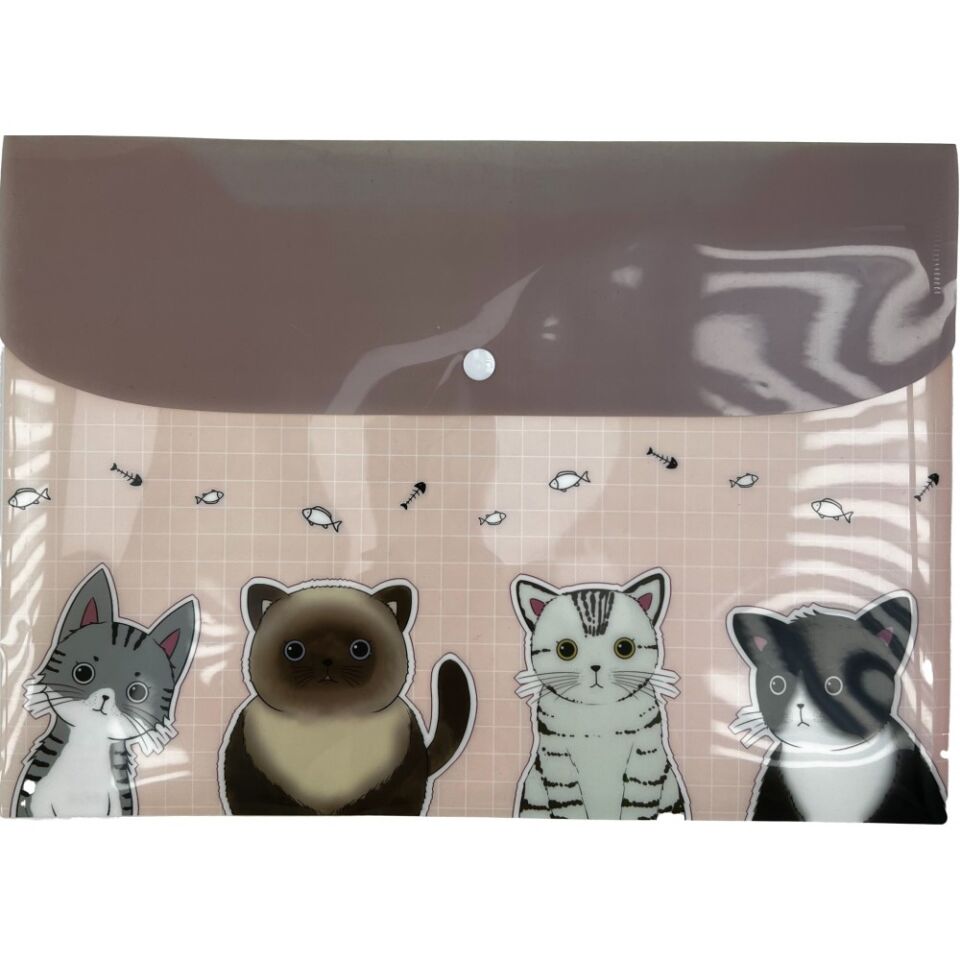 Taros Unick Color Funny Cats A4 Çıt Çıt Dosya