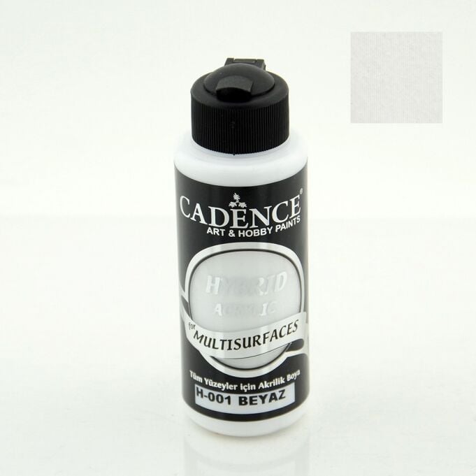 Cadence Hybrid Akrilik Multisurfaces H-001 Beyaz 120 Ml