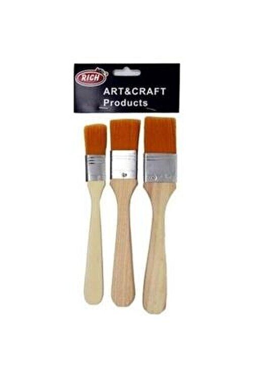 Rich Ekonomik Set Fırça 3 Lü Sarı Kıl