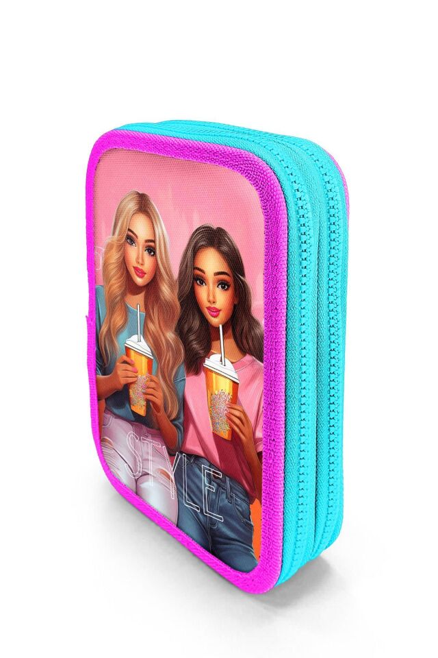 Yaygan Coral High Kalem Çanta İki Katlı 11141