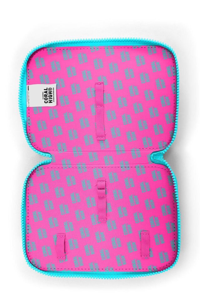 Yaygan Coral High Kalem Çanta İki Katlı 11141