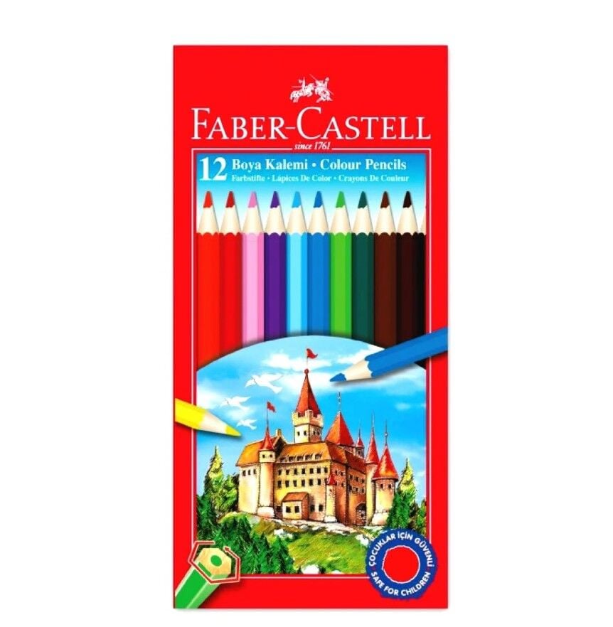 Faber-Castell Boya Kalemi 12 Renk Tam Boy