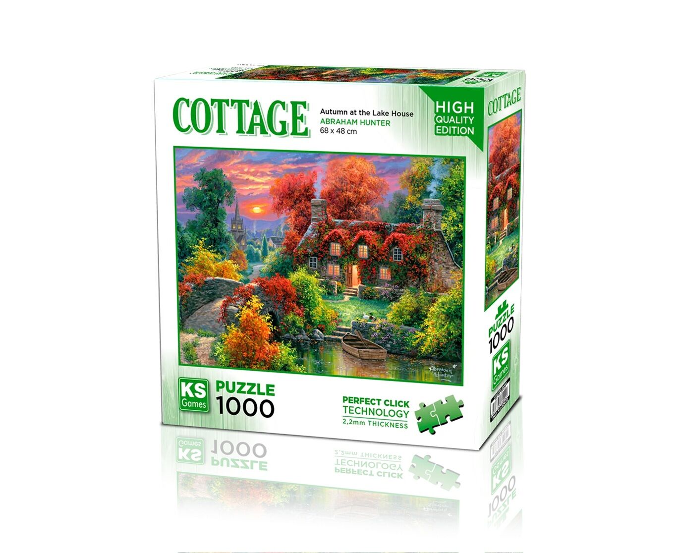 Ks Games Puzzle 1000 Autumn At The Lake House