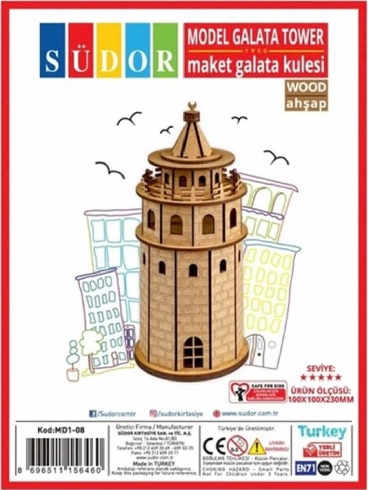Südor Ahşap Maket Galata Kulesi