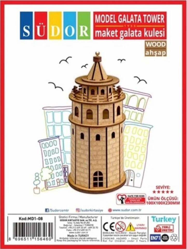 Südor Ahşap Maket Galata Kulesi