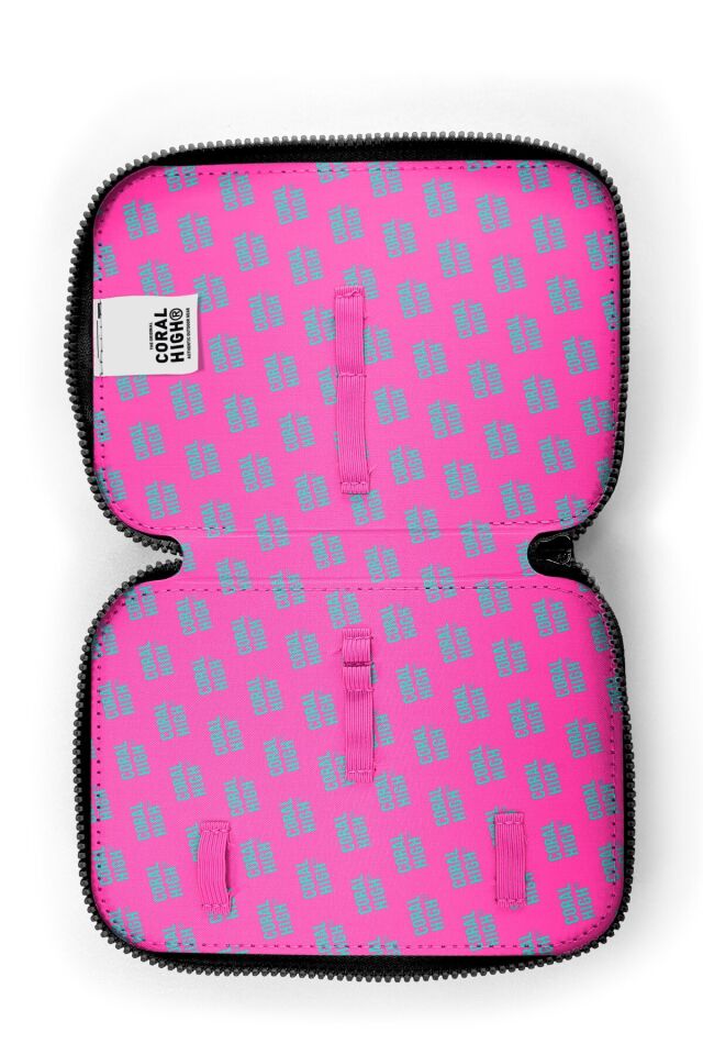 Yaygan Coral High Kalem Çanta İki Katlı 11147