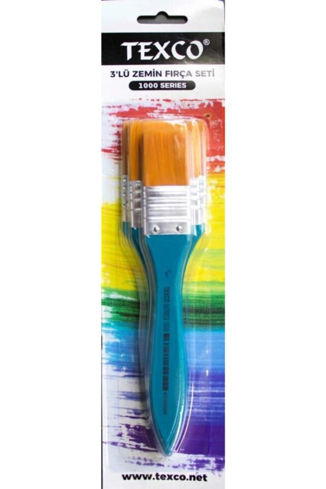Fırça Texco 1000 Ser3 Lü Zemin Set Turkuaz