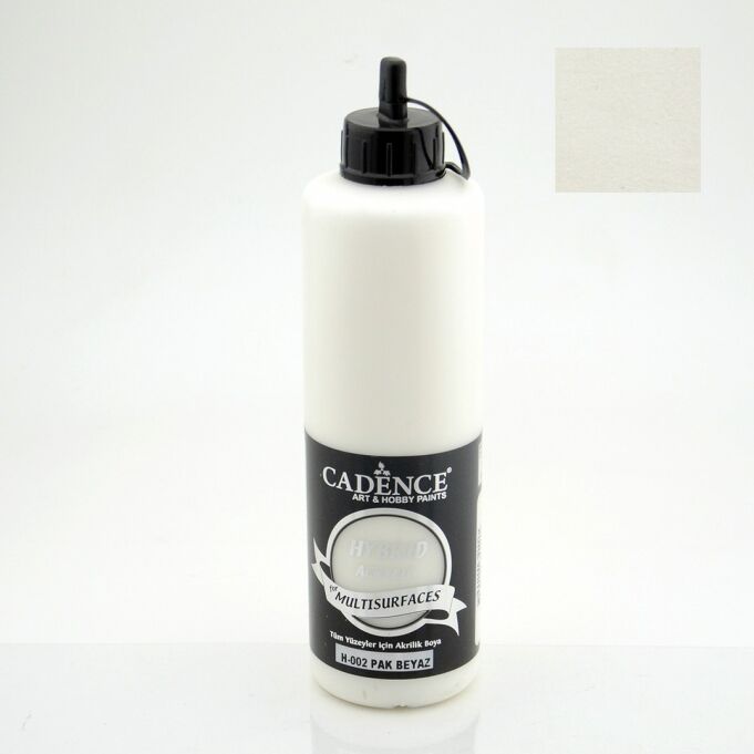 Cadence Hybrid Akrilik Multisurfaces H-002 Pak Beyaz 500 Ml