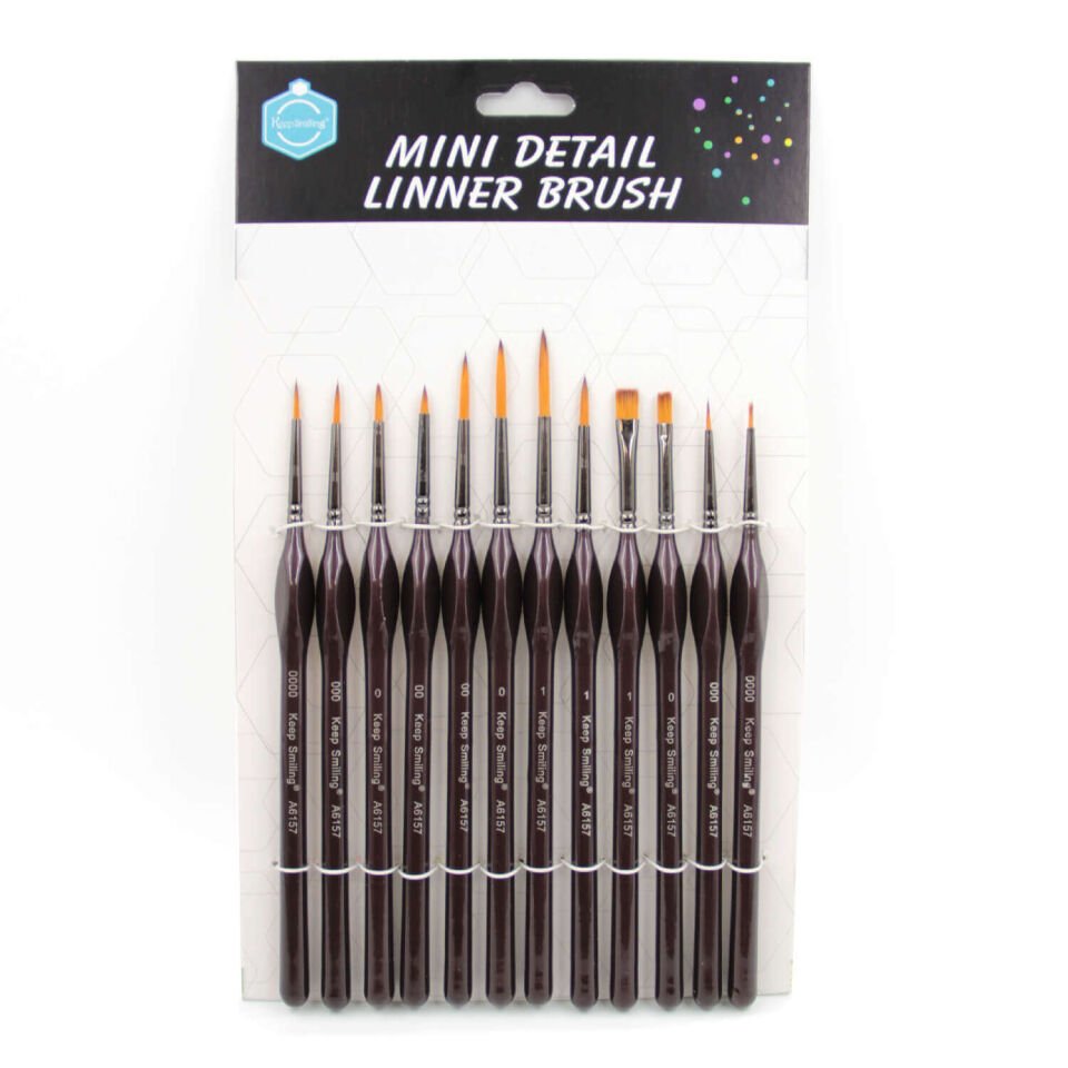 Keep Smiling Mini Detay Fırça Seti 12 Parça N A6157