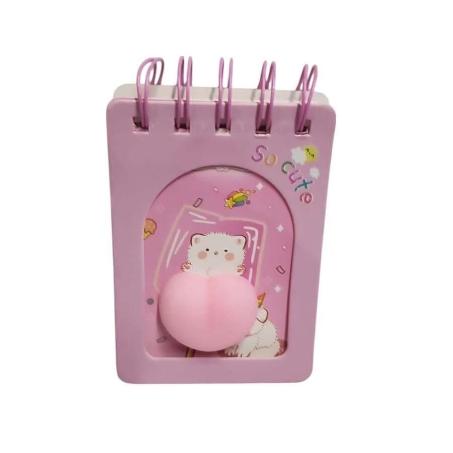 Taros Unick Color Not Defteri Spiralli Mutlu Kedi Kalpli