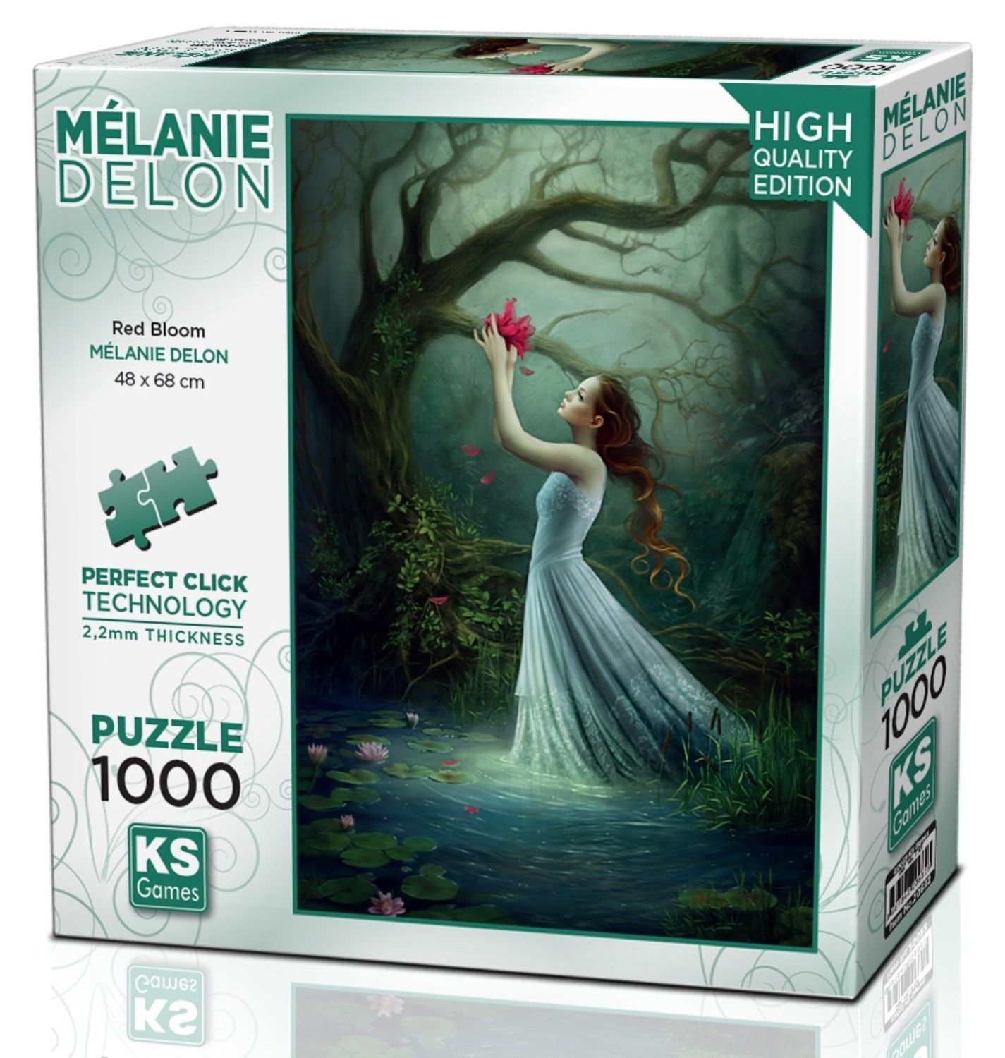 Ks Games Puzzle 1000 Red Bloom