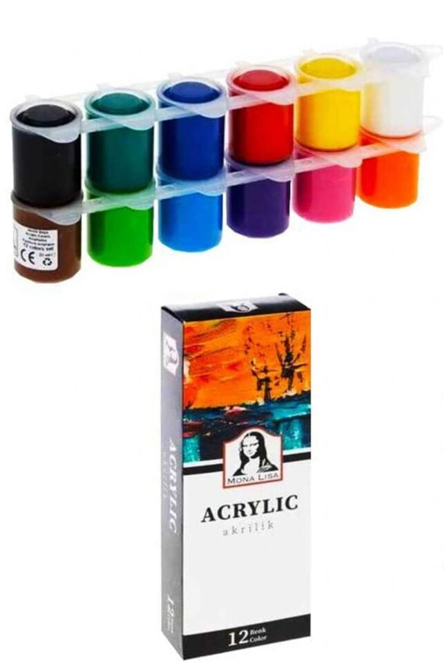 Mona Lisa Akrilik Boya 12 Renk x 22 Ml