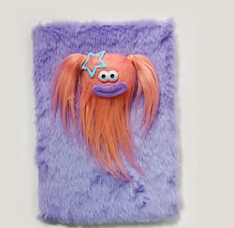 Taros Unick Color Saçlı Monster A5 Peluş Defter
