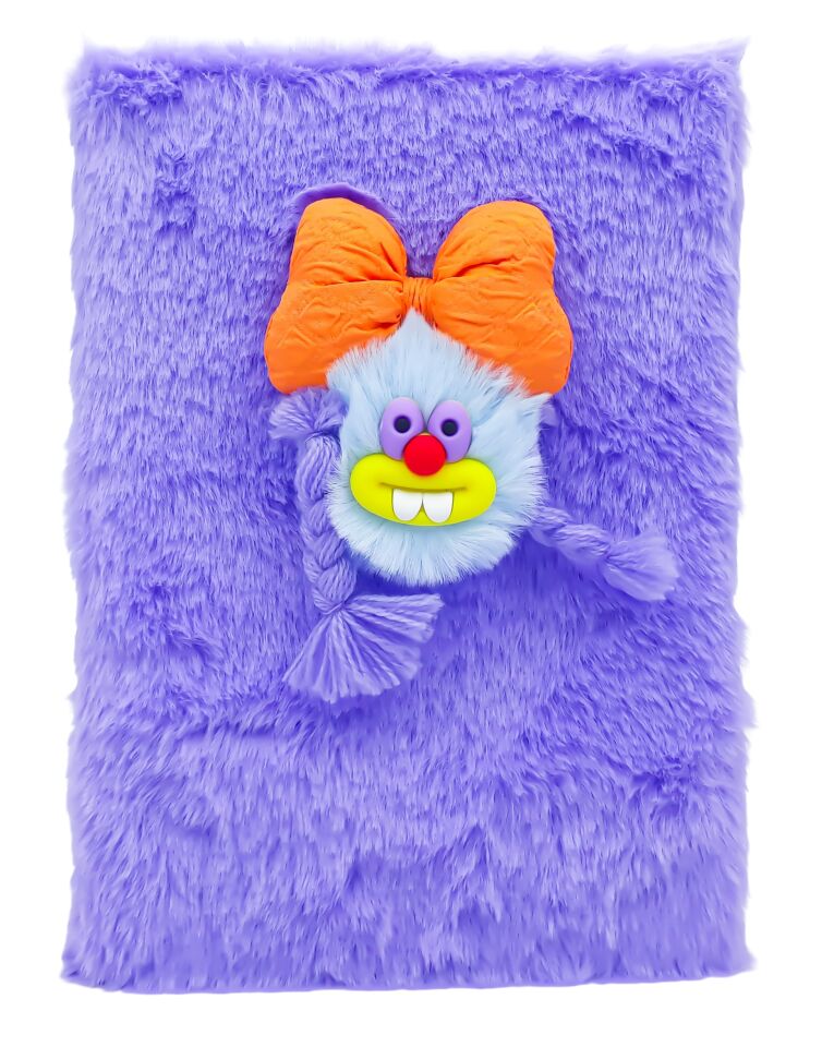 Taros Unick Color Örgülü Kız A5 Peluş Defter