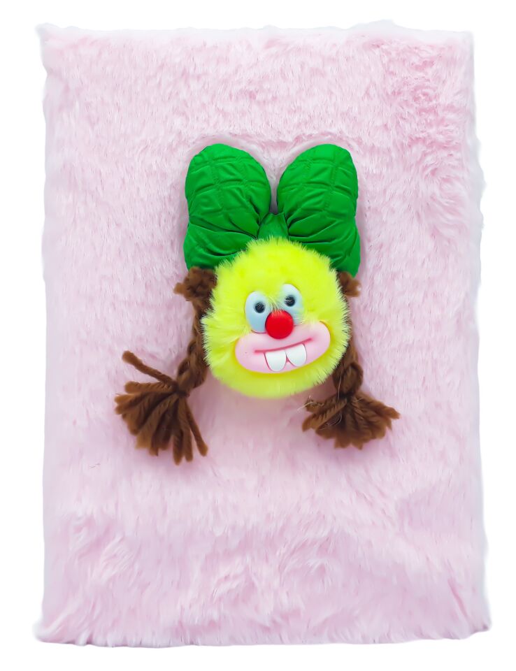 Taros Unick Color Örgülü Kız A5 Peluş Defter